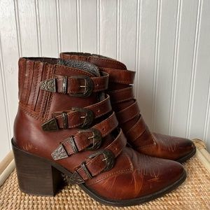 Steve Madden Women's Prairie Western Block-Heel Boots/ Booties 7.5